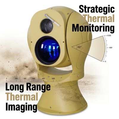 Detection Distance Vehicle 13km Human Long Range Infrared CameraMulti-spectrum Optical Electronical Platform Thermal Lens for Security