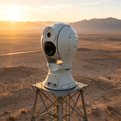 Detection Distance Vehicle 13km Human Long Range Infrared CameraMulti-spectrum Optical Electronical Platform Thermal Lens for Security